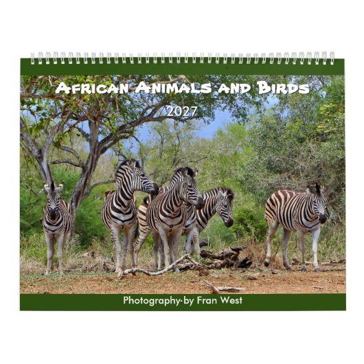Animaux et Oiseaux d'Afrique Calendrier 2027 (Protection)