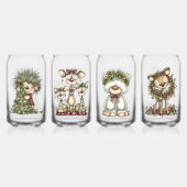 Animaux fantaisistes de la forêt de Noël (Dos)