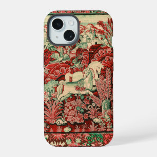 ANIMAUX FANTASTIQUES, CHEVAUX, FLORAL ROUGE VERT B