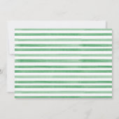 Animaux forestiers Crest Photo Baptême Invitation (Dos)