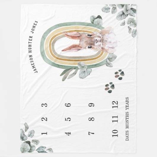 Animaux forestiers des bois | Bébé Couverture de j (Devant)