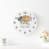 Animaux forestiers Horloge murale Décor (Maison)