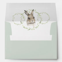 Animaux forestiers Lapin Lapin Script Aquarelle