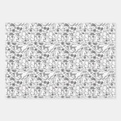 Animaux Hugs Love Wrapper Papier Set de 3 (Devant 3)