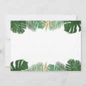 Animaux les sauvages de carte de remerciements (Dos)