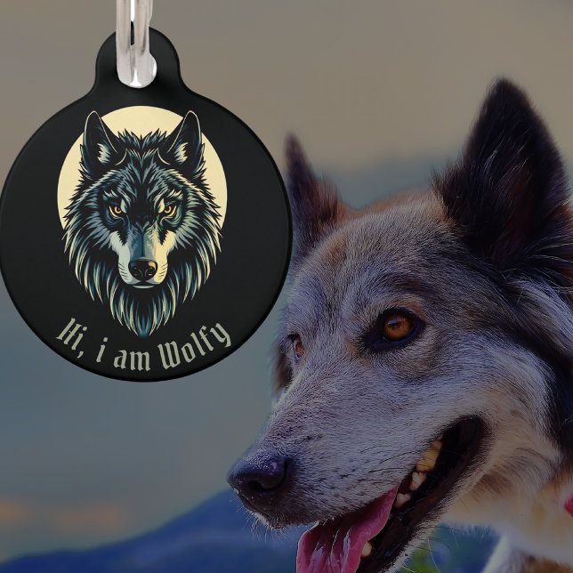 Animaux Médaillon pour animal de compagnie loup chien-loup (Créateur téléchargé)