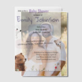 Animaux mignons Baby shower Vellum Invitations (Décalage (Couple))