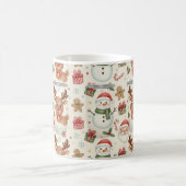 Animaux mignons de la forêt modèle de Noël Mug de (Centre)