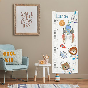 Animaux mignons de l'espace   Bannière de tableau 