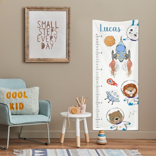 Animaux mignons de l'espace | Bannière de tableau 