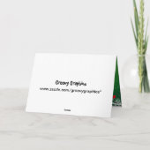 Animaux mignons de safari dans la carte de Noël de (Dos)