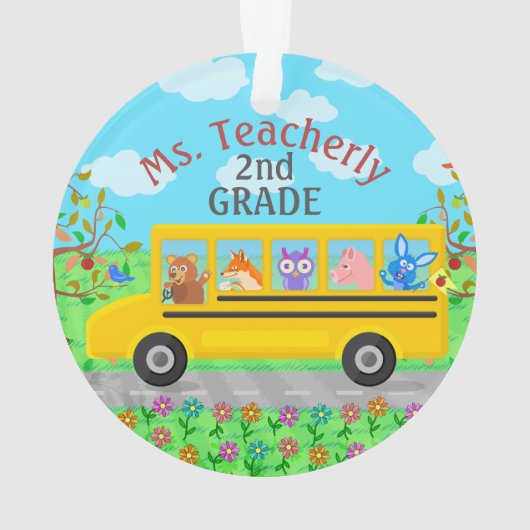 Animaux mignons faits sur commande d'autobus du (dos)