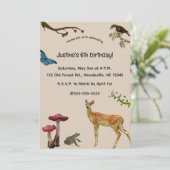 Animaux modifiables dans la forêt Invitation (Debout devant)