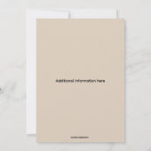 Animaux modifiables dans la forêt Invitation (Dos)