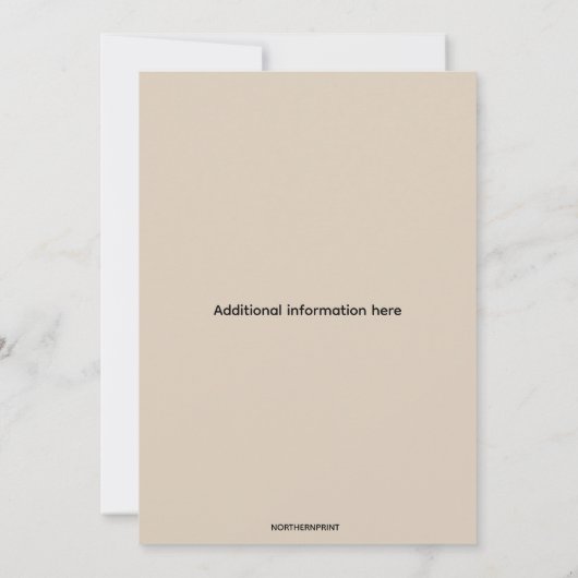 Animaux modifiables dans la forêt Invitation (Dos)