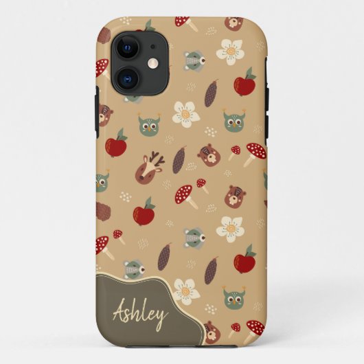Animaux motifs face au coque iphone (Dos)