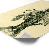 Animaux Poster Carte Taille 4" par 6" Poster (Coin)