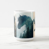 Animaux rustiques Mugs paysages forestiers (Centre)