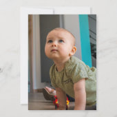 Animaux Safari modernes Wild One Photo Invitation (Dos)