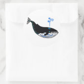 Animaux sauvages - BALEINE Bleue - Sticker pour la (Sac)