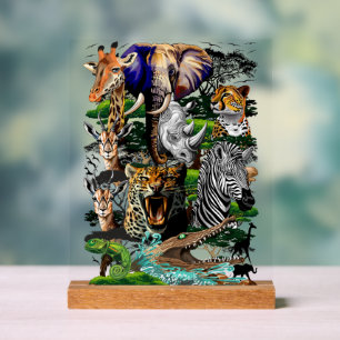 Animaux sauvages de la Savane africaine