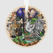 Animaux sauvages de la Savane africaine (dos)