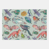 Animaux sauvages d'Irlande Ensemble de papier à en (Devant 2)