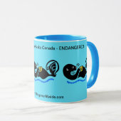 Animaux sauvages - Mer OTTER - - Nature - Mug Bleu (Devant droit)