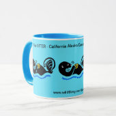 Animaux sauvages - Mer OTTER - - Nature - Mug Bleu (Devant gauche)