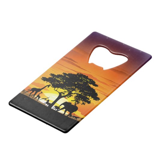 Animaux sauvages sur le coucher de soleil de la sa (Dos Angle)