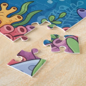 Animaux sous-marins Puzzle Enfants | Dauphin Tortu (Côté)