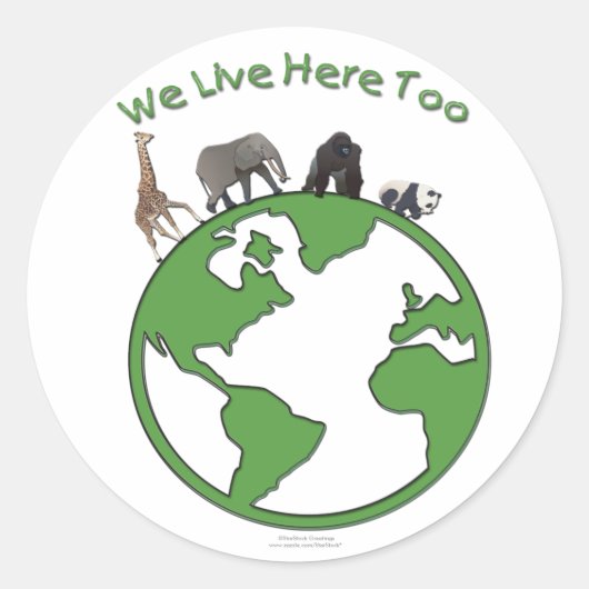 Animaux Stickers Terre (Devant)