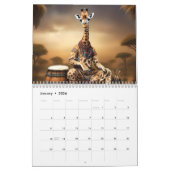 Animaux stupides Vache girafe drôle, Calendrier él (Jan 2026)