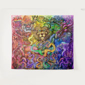 Animaux Tapisserie arc-en-ciel (Devant (Horizontal))