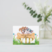 Animaux très importants VIP Carte de visite / Pass (Debout devant)