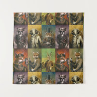 Animaux Vintages En Tapisserie
