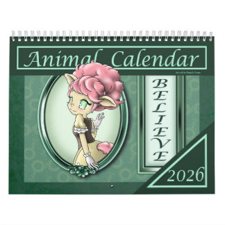 Anime Animal 2026 Positieve Kalender