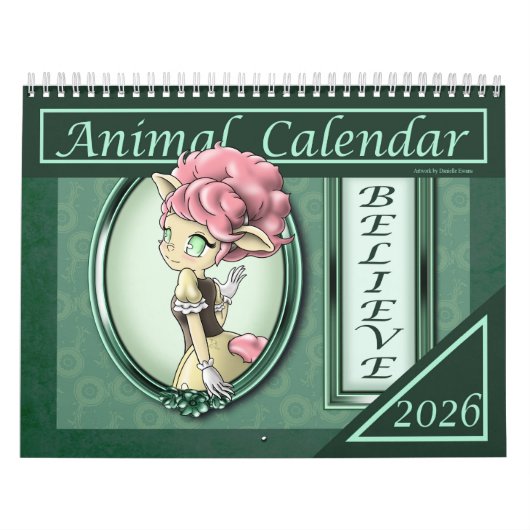 Anime Animal 2026 Positieve Kalender (Hoes)