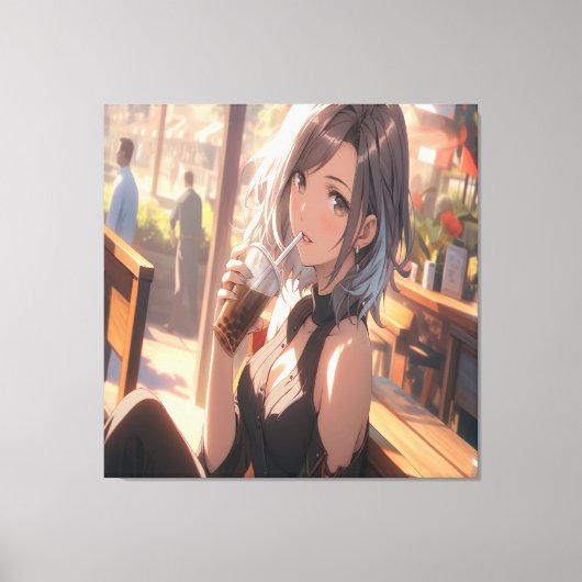 Anime Art. Canvas Afdruk (Voorkant)