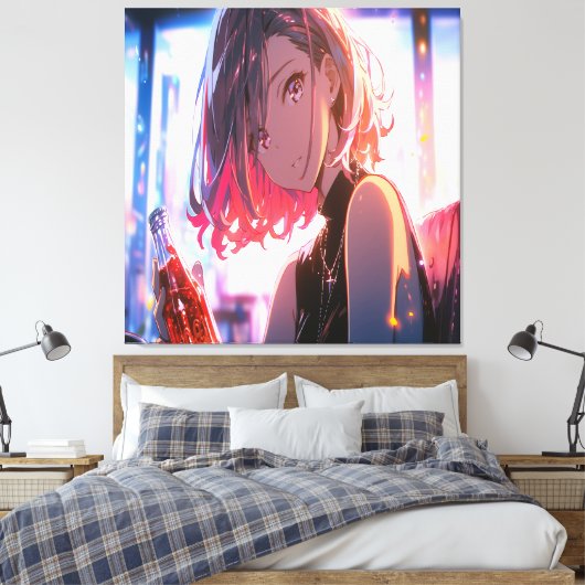 Anime Art. Canvas Afdruk (Insitu (Slaapkamer))