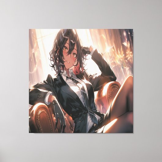 Anime Art. Canvas Afdruk (Voorkant)