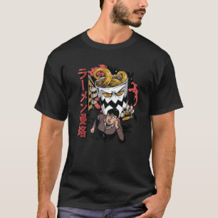 Anime Art - Ramen Invasion - Japanse voedselesthet T-shirt