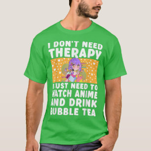 Anime Art voor tienmeisjes Vrouwen Merch Bubble Te T-shirt