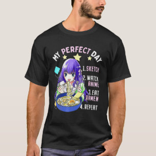 Anime Art voor vrouwen Teen Girls Anime Merch Rame T-shirt