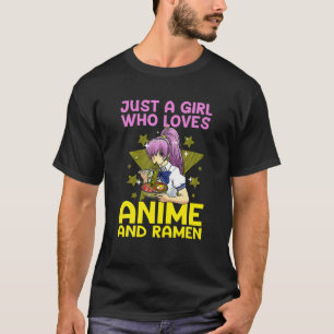 Anime Art voor vrouwen Teen Girls Anime Merch Rame T-shirt