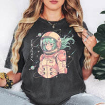 Anime Astronaut Meisje Ruimte Ontdekkingsreiziger