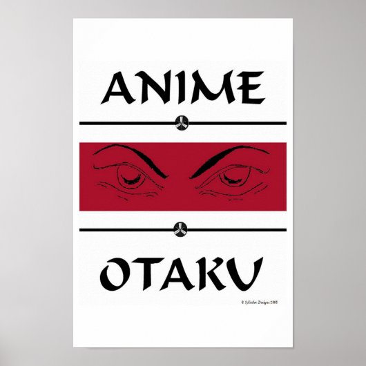 Anime Bad Eyes Poster (Voorkant)