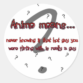 Anime betekent... (sticker) ronde sticker