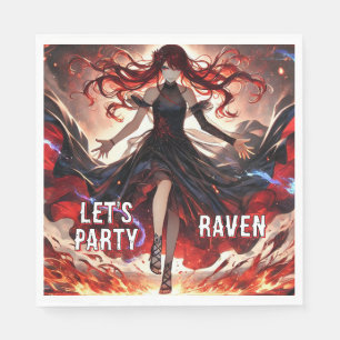 Anime Beveel de Vlammen, Omarm de Storm Aangepast Servet