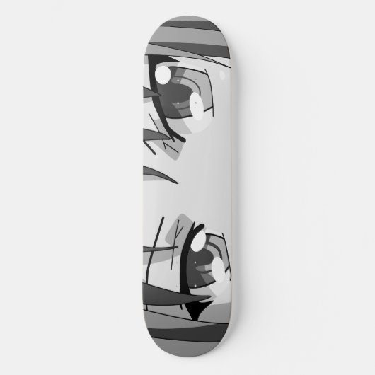 Anime Big Eyes Skateboard Deck (Voorkant)